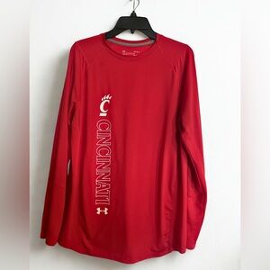 LG Red University of Cincinnati Under Armour Shirt